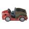 14.5" Distressed Red Vintage Car LED Solar Powered Outdoor Garden Planter